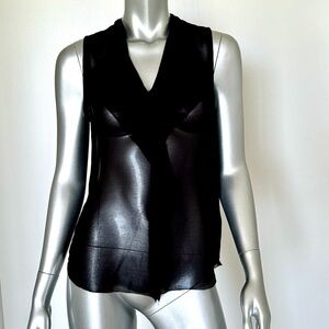 NWT! ELLEN TRACY Black top, Size XS
